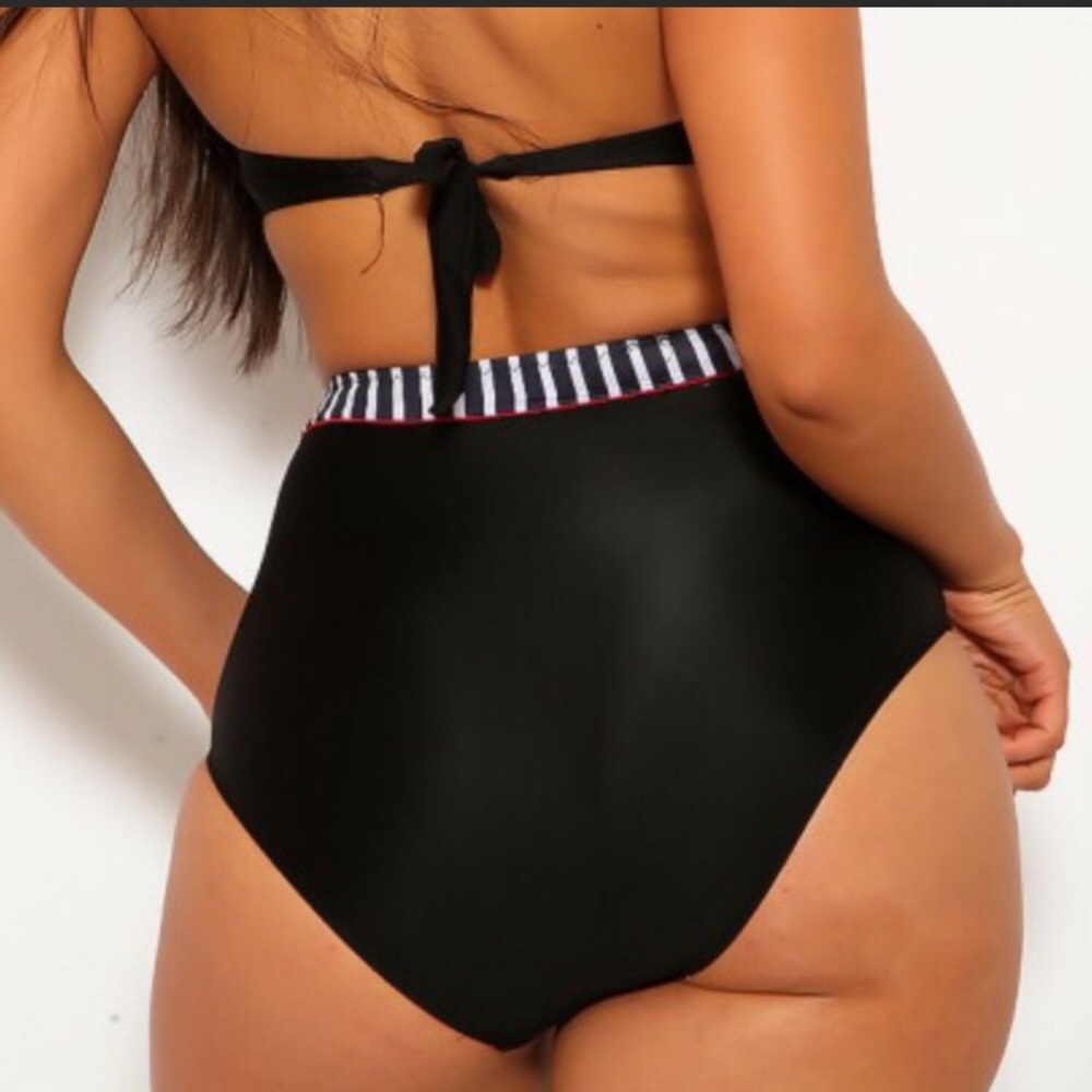 Vintage High Waisted Bathing Suits, Plus Size Wome - Picture 3 of 5